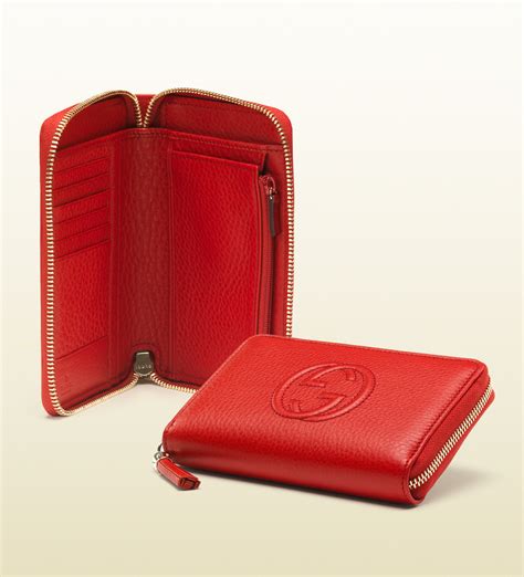 gucci red and black wallet|Gucci red wallet women.